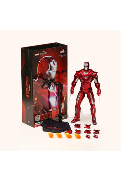 Choice11 ZD MK33 ZD Toys مجسم شخصية أكشن الرجل الحديدي Iron Patriot MK1-7 MK1...