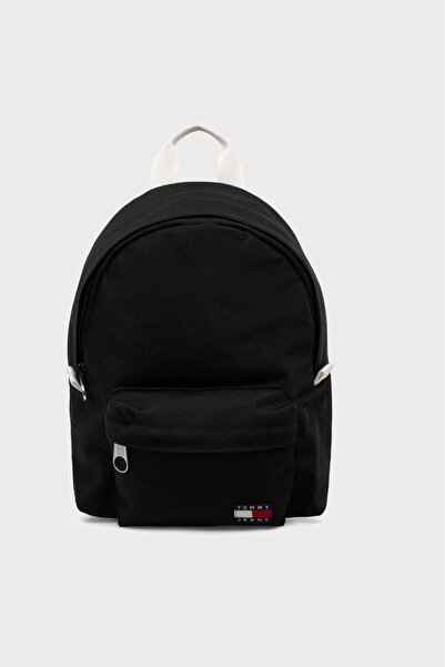 Tommy Hilfiger Women's Brand Logo Casual Black Backpack Suitable for Daily Us...