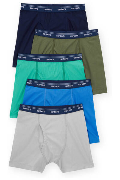 Carter's Boy's Boxer Set 5-Pack 6 Years-8 Years Multi-Colored