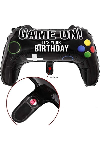partidolu Console Oyun Konsolu Şeklinde Game On Its Your Bırthday Folfo Balon...