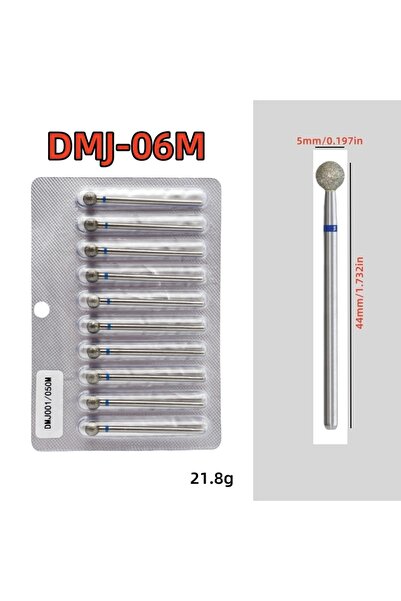 Choice14 06M 10Pcs/set Diamond Nail Drill Bit Set Nail Diamond Milling Cutter...
