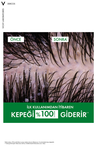 Vichy Dercos Normal ve Yağlı Saçlar için Salisilik Asit İçeren Kepek Karşıtı Şampuan 390 ml X 2 Adet