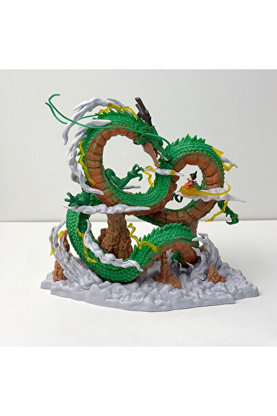 Choice1 Bandai With Box Goku And Shenron 22cm/8.66in Dragon Ball Anime Figure...