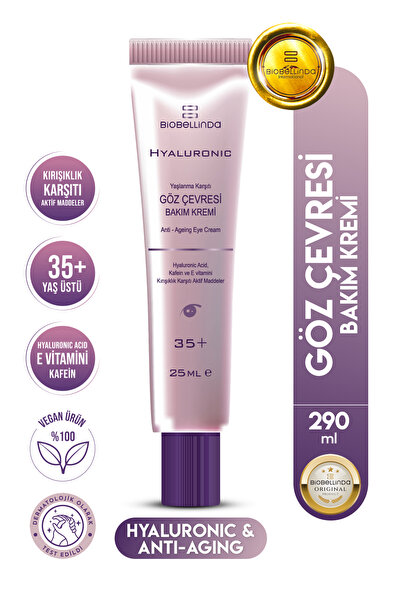 BioBellinda Hyaluronic Yaşlanma Karşıtı Göz Çevresi Bakım Kremi (35+) 25 gr