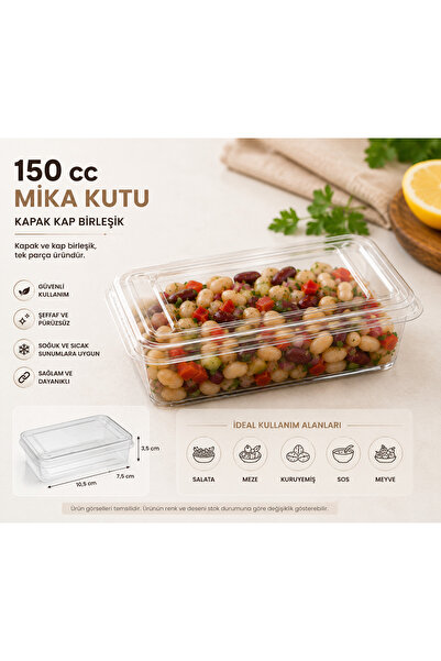 AHVAL AMBALAJ AHV 216 150 cc Kapaklı Kutu (10 Adet)