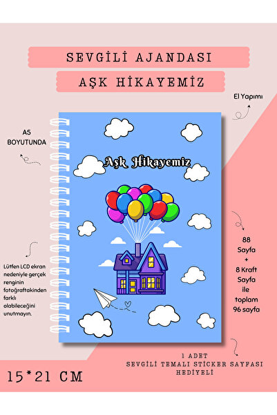 Else Craft Sevgili Ajandası - Aşk Hikayemiz Çiftler İçin -Özel Planner | Anıl...