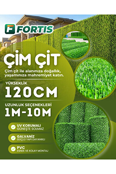 Fortis Peyzaj Bağlama Teli Hediyeli Çim Çit Örgü Telli Bahçe Çiti 120 Cm X 2 ...
