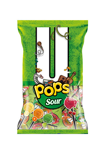 U POPS Sour Lolipop Multipaket 16 gr x 48 Adet