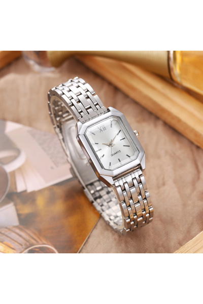 choice2 1 New Trendy Square Women's Watch Gold Watch Women's Watch Steel Belt...
