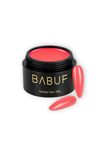BABUF Gel de construcție fosforescent FBG2 Neon Coral, autonivelant, 50g