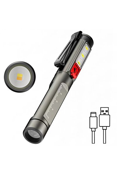 Choice Lithium Ion Battery GRAY Warm White 2in 1 Pen Light White Warm Led Eye...