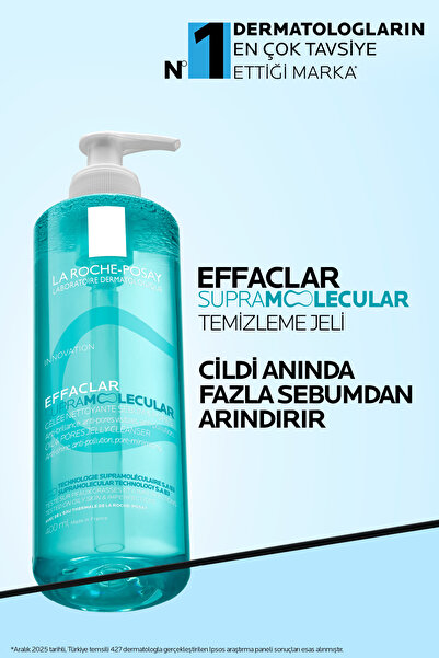 La Roche Posay Yağlı&Karma Ciltler İçin Gözenek Karşıtı Güneş Bakım Seti: Effaclar Supra Jel&Anthelios UVAIR SPF50+