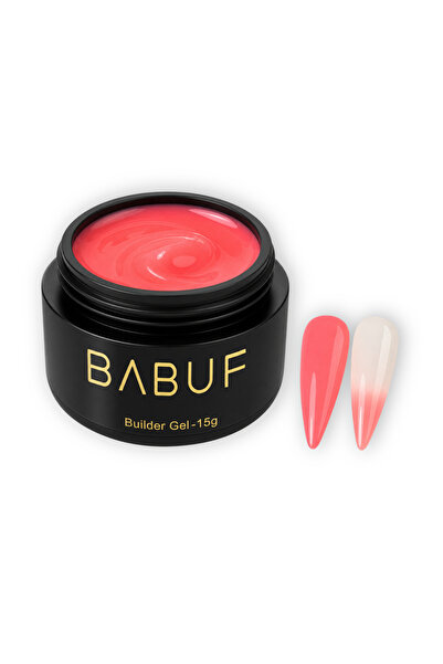 BABUF Gel de construcție fosforescent FBG2 Neon Coral, autonivelant, 15g