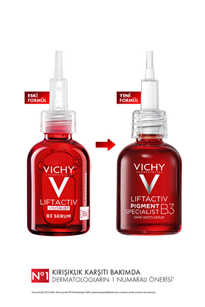 Vichy Tüm Cilt Tipleri İçin Leke Karşıtı Bakım Seti: Koyu Leke Karşıtı Serum 30ml & SPF50+ Göz Kremi 15ml