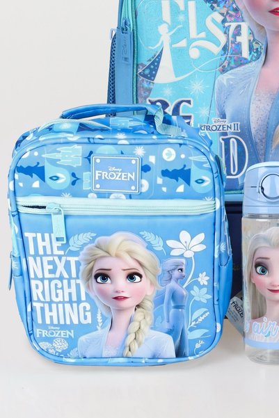 ELSA DEKOMUS LİSANSLI ELSA FROZEN OKUL ÇANTASI,KALEM ÇANTASI,BESLENME ÇANTASI,BESLENME KABI VE 500 ML MAT