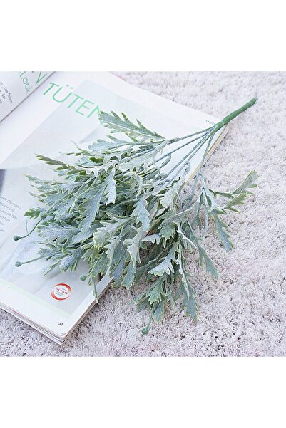 Choice1 5pieces green 5pcs Chrysanthemum Leaf Artificial Flower Plant for Hom...