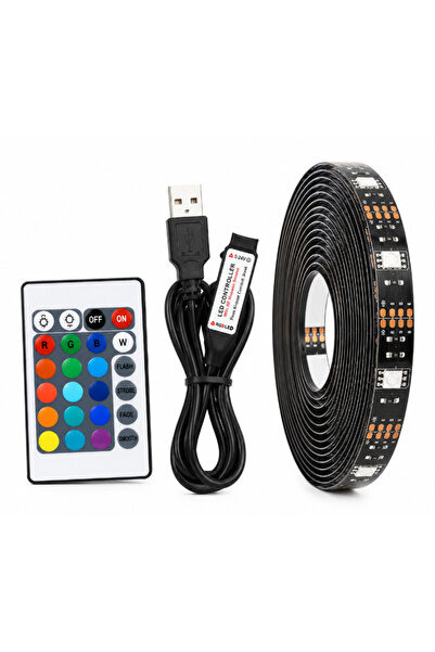 XL Kit banda LED RGB pentru TV lungime 5 m telecomanda inclusa