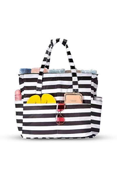woys 2 Years Warranty - Multi-Compartment, Large-Sized Women's Beach Bag - Wa...