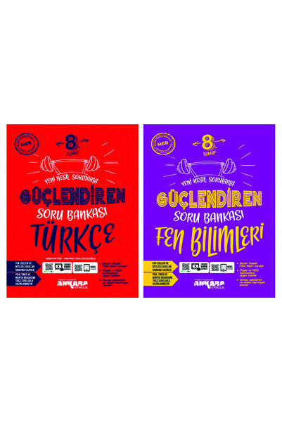 Ankara Yayıncılık Ankara Yayınları 8. Sınıf Güçlendiren Türkçe + Fen Bilimler...