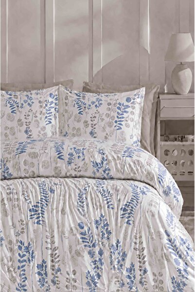 İQON Elastic Sheet Bedding Set Double Size Eucalyptus White