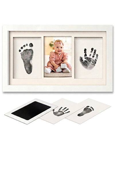 Moky Design Bebek El Ayak İzi Seti, Temassız Mürekkep Baskı Kiti (2 Adet) ve ...