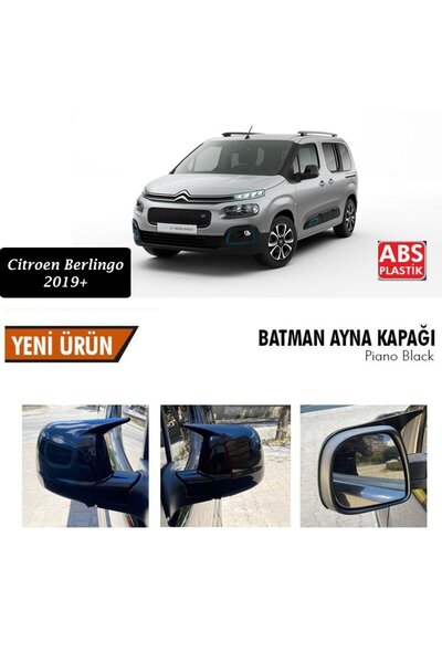 beyaztuning Citroen Berlingo Yarasa Ayna Kapağı Batman Parlak Siyah Piano Black