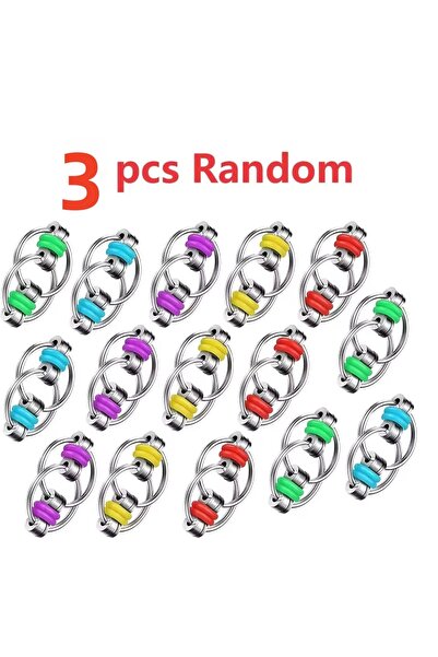 Choice 3PCS 3pcs Decompression Chain Bicycle Chain Anti-stress Key Ring Hand ...