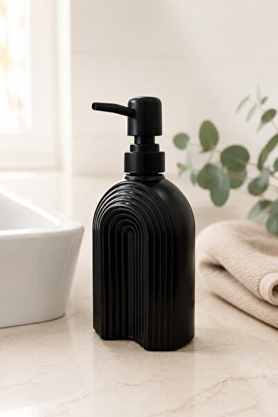 KLARHAUS Ριγέ Bohemian Minimal Glass Δοχείο Υγρού Σαπουνιού - 250ml - 14x6x5....