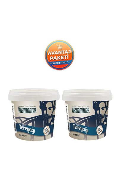 Hasmandıra Doğal Tuzlu Kova Tereyağı 500 g x 2 Adet (%82 Süt Yağı 1 KG)