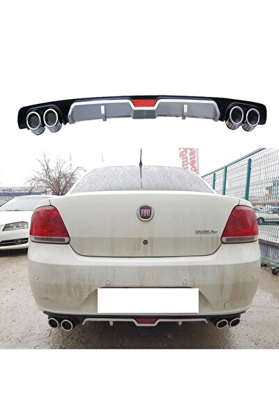 Universal Fiat Linea Difüzör Arka Tampon Eki 4 Egzoz Çıkışlı