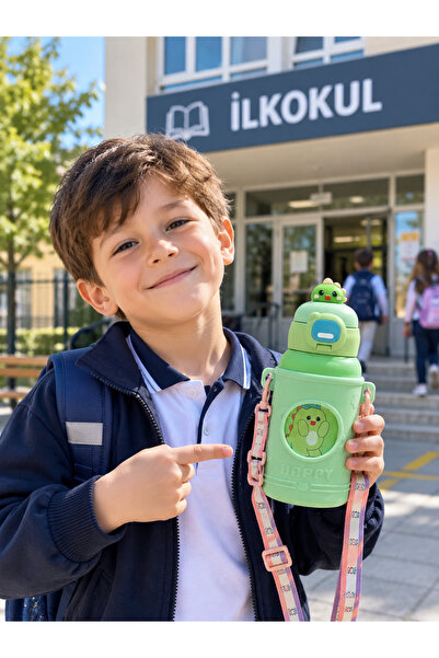 CNSZ 500ml Paslanmaz Çelik Termal Su Şişesi Sevimli Termos Özellik