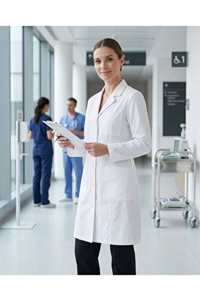 gebze iş güvenliği KADIN Öğrenci-öğretmen-doktor Lab. Önlüğü/gömlek Yaka/%100...