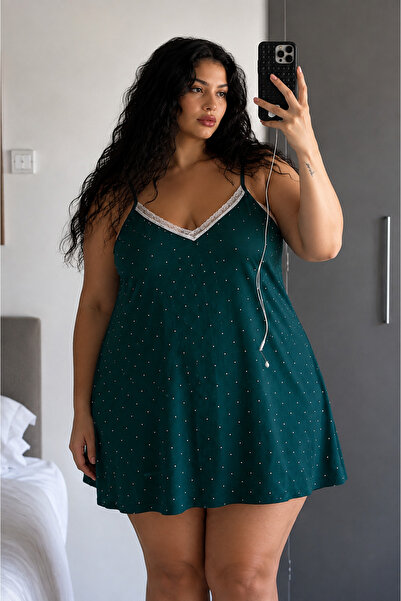 MODA Women's Plus Size Milan Fabric Nightgown and Home Dress - Wide Cut - Siz...