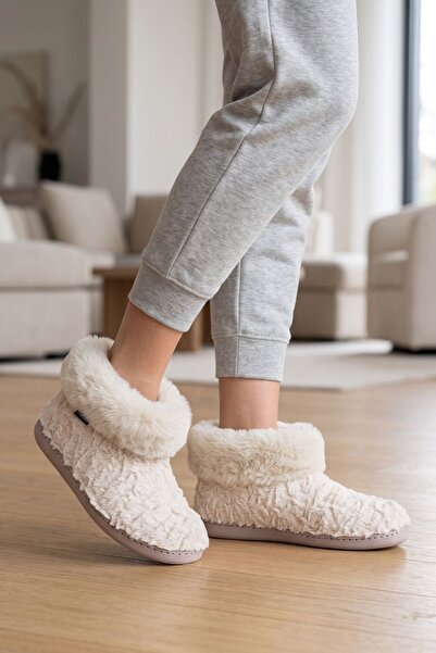 Twigy Emily Women's Sheepskin Home Boots Beige 37/41