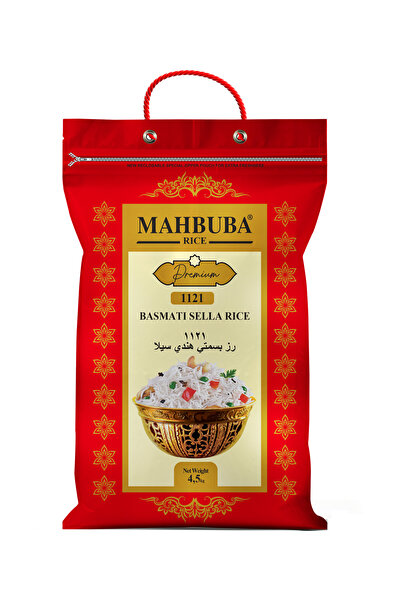 Mahbuba 1121 Premium Basmati Pirinç 4,5kg Glutensiz (PESTİSİT VE AFLATOKSİN A...