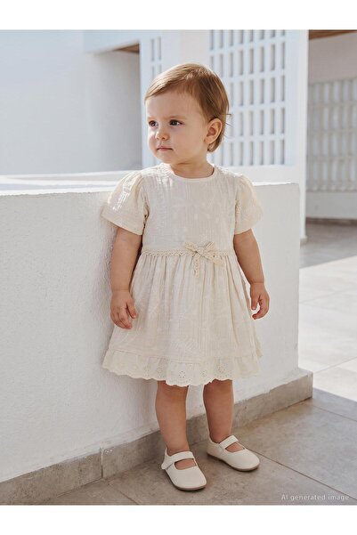 Civil Baby Bow-Tie Dress for 6-18 Months - Beige