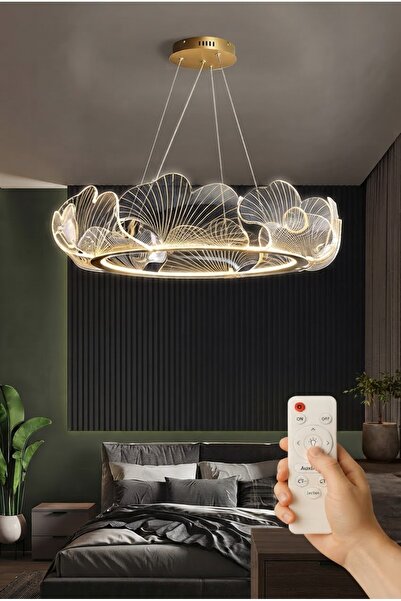 Luna Lighting Paris Model Gold Kaplama 3 Renk Metal Salon Mutfak Oturma Yatak...