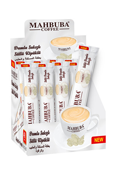Mahbuba Damla Sakızlı Sütlü Köpüklü Hazır Kahve 48x17,5gr