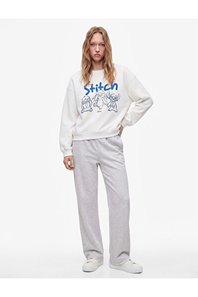 Koton Stitch Licensed Printed Comfortable Fit Raised Crew Neck Long Sleeve Sw...