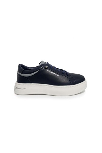 Hammer Jack Men's Leather Casual Shoes 26031 - Navy Blue - 45