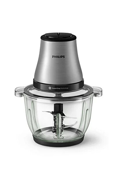 Philips HR1503/00 3000 Serisi Cam Hazneli Doğrayıcı Metalik Gri