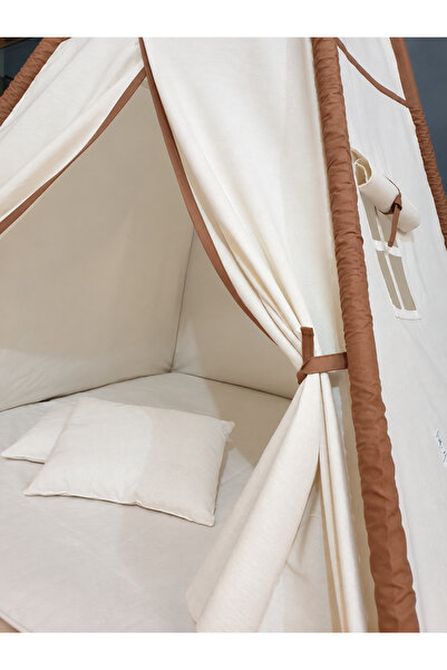 YHH Kids GrandeTent XL Çocuk Oyun Çadırı LED Işıklı Kızıldereli Çadırı Oyun Evi Minder ve Yastıklı