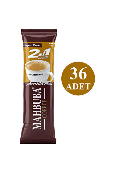 Mahbuba 2si1 Arada Şekersiz 36x4,5gr Mini Küçük Boy İkramlık Otobüs Hazır Kahve Poşet