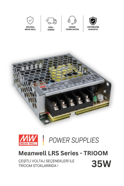 Meanwell LRS-35-12 (35w 3 Amper) SMPS Güç Kaynağı