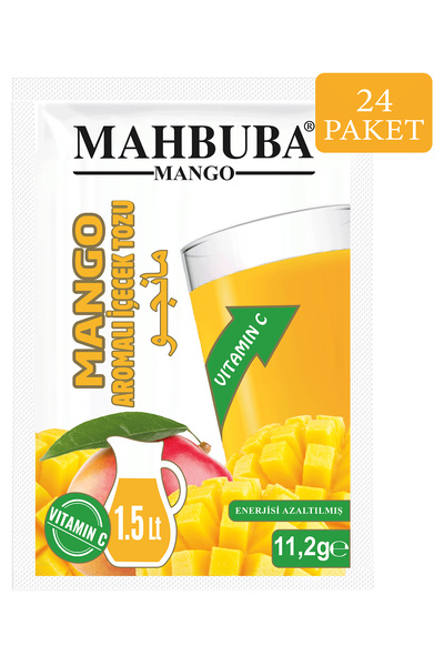 Mahbuba Mango Aromalı Soğuk Toz İçecek 24x11.2gr