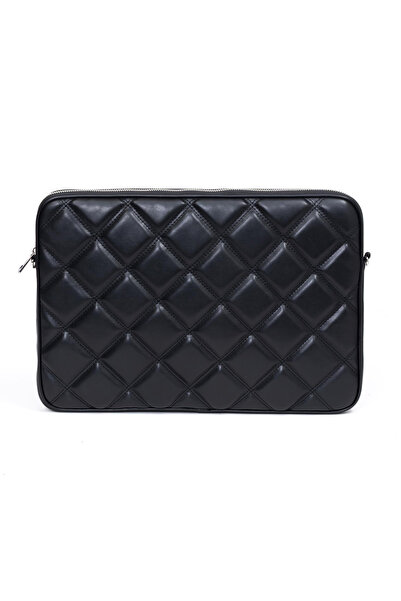 deridense Husă matlasată pentru laptop de 15 și 16 inchi, neagră