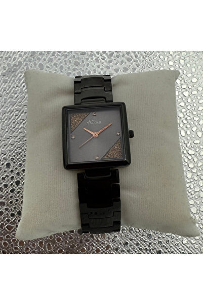 Adorn Watches Adorn Midnight Lux Women’s Watch – White Glitter Dial & Black S...