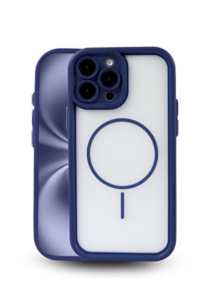 Vissona iPhone 13 Pro Max Kılıf – Kamera Korumalı – MagSafe Uyumlu – Lacivert...