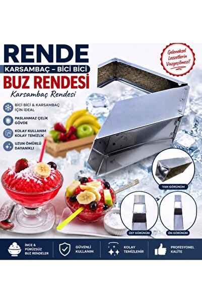 YILMAZNARGİLE Bici Bici Rendesi,Traditional Adana Dessert Bici Bici Ice Grate...