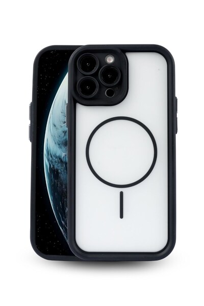 Vissona iPhone 14 Pro Max Kılıf – Kamera Korumalı – MagSafe Uyumlu – Siyah Re...